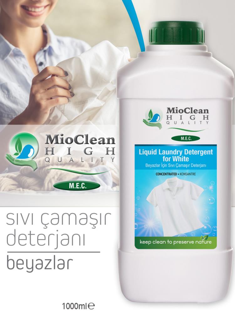 Mioclean Beyazlar için Sıvı Çamaşır Deterjanı 1000 ML